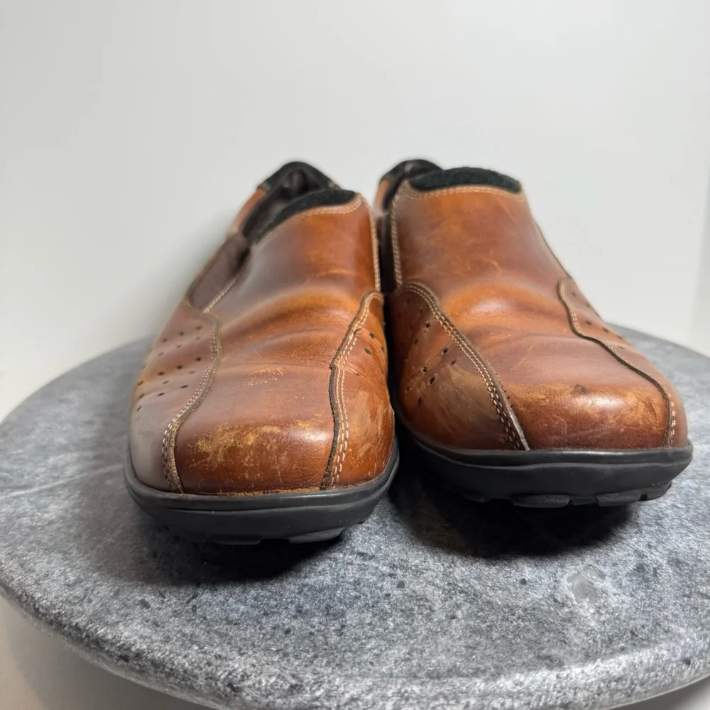 Cole Haan Country Trucker Leather Brown Clogs Shoes 9 9.5